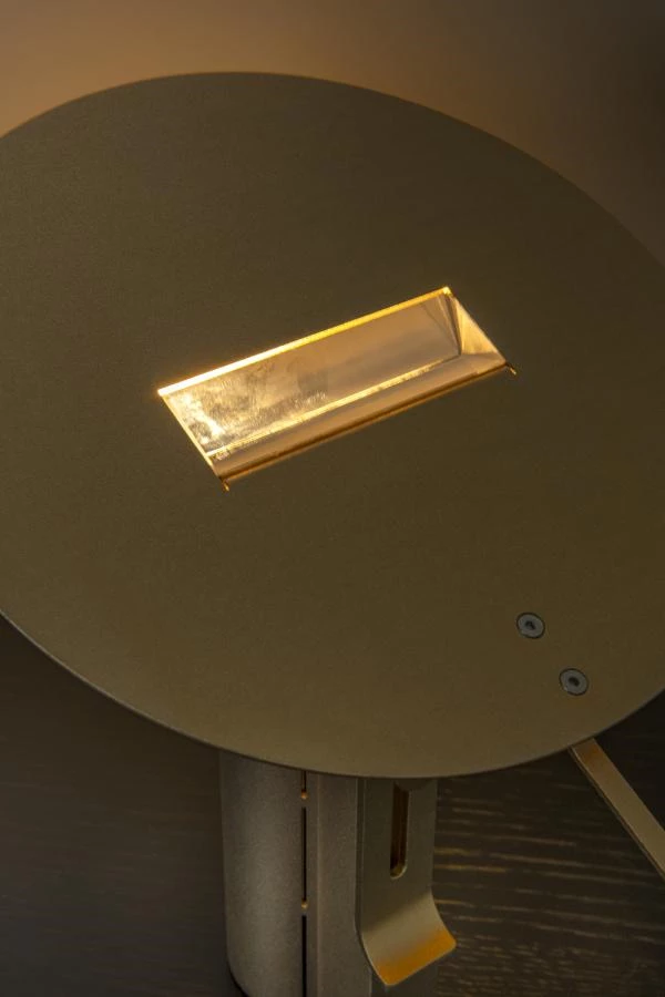 Lucide Premium FITS - Lampe de table - Ø 20 cm - LED - 1x7W 3000K - Or Mat / Laiton - ambiance 4